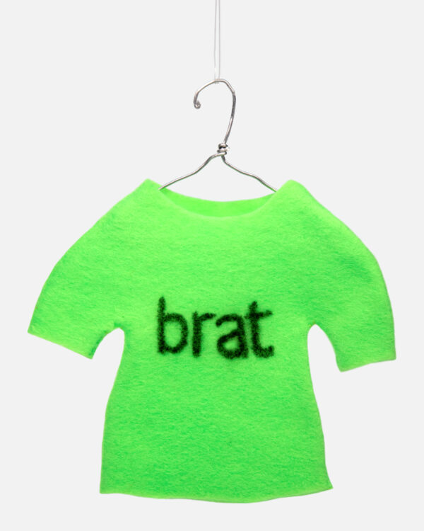 brat shirt Ornament Raffle Ticket<br><br><span>Handmade by Jon Key