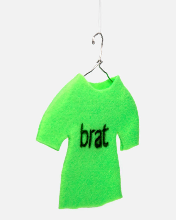 brat shirt Ornament Raffle Ticket<br><br><span>Handmade by Jon Key