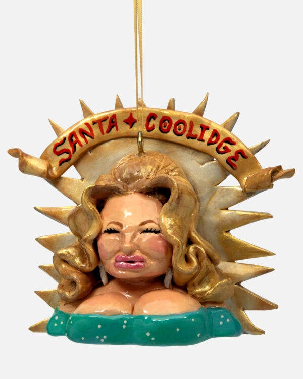 St. Jennifer Coolidge Ornament Raffle Ticket<br><br><span>Handmade by José Maria Rojas