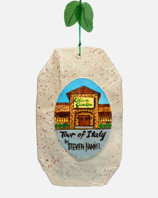 Olive Garden's Tour of Italy Ornament Raffle Ticket<br><br><span>Handmade by Steven Hammel