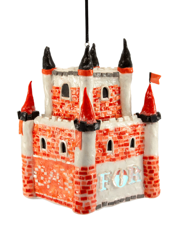 Queer Childhood Fantasy Castle Ornament Raffle Ticket<br><br><span>Handmade by Jack X. Zhou