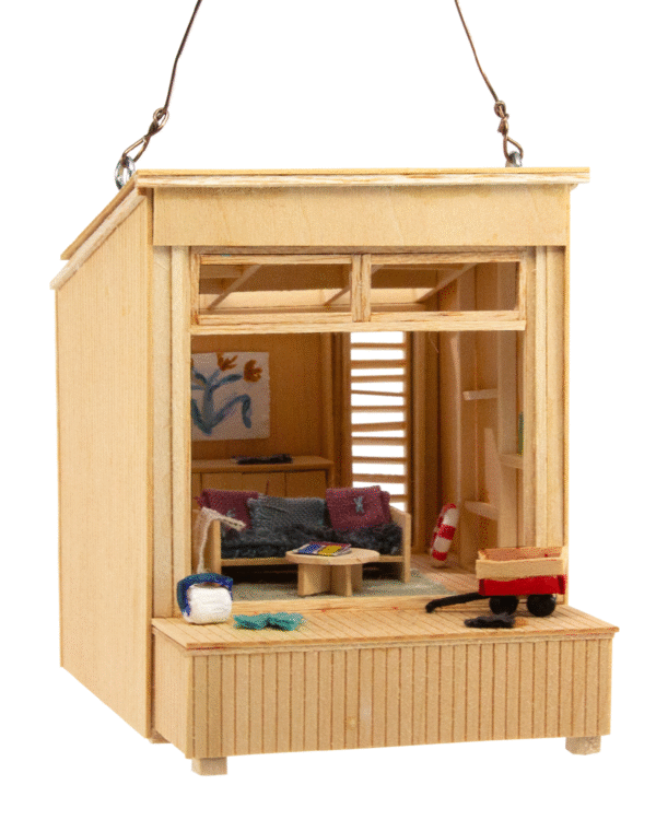 Fire Island Share House Ornament Raffle Ticket<br><br><span>Handmade by Emily Lindberg