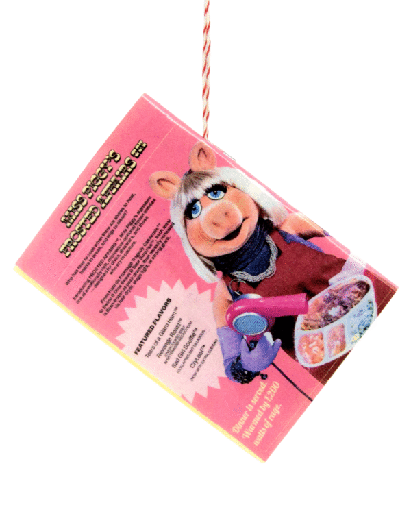 Miss Piggy Tabloid Ornament Raffle Ticket<br><br><span>Handmade by Olive Burd