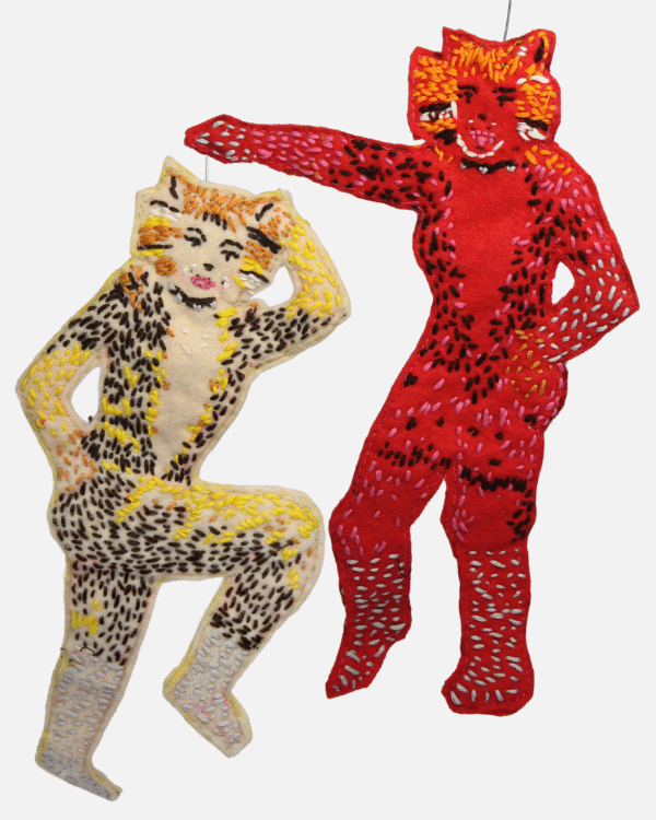 Demeter and Bombularina from <i>Cats!</i> Ornament Raffle Ticket<br><br><span>Handmade by Stephanie Rudig