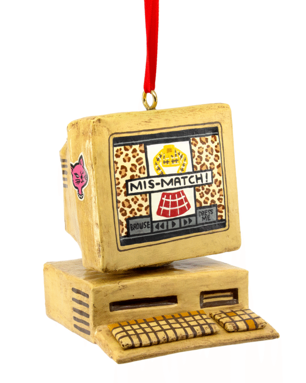 Cher's Electronic Closet from Clueless Ornament Raffle Ticket<br><br><span>Handmade by Betty Turbo