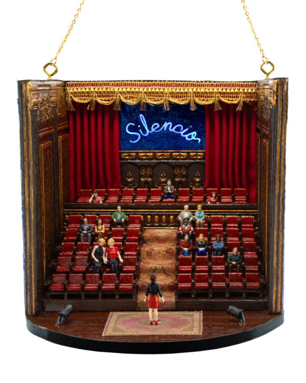 Club Silencio from Mulholland Drive Ornament Raffle Ticket<br><br><span>Handmade by Greg Kozatek