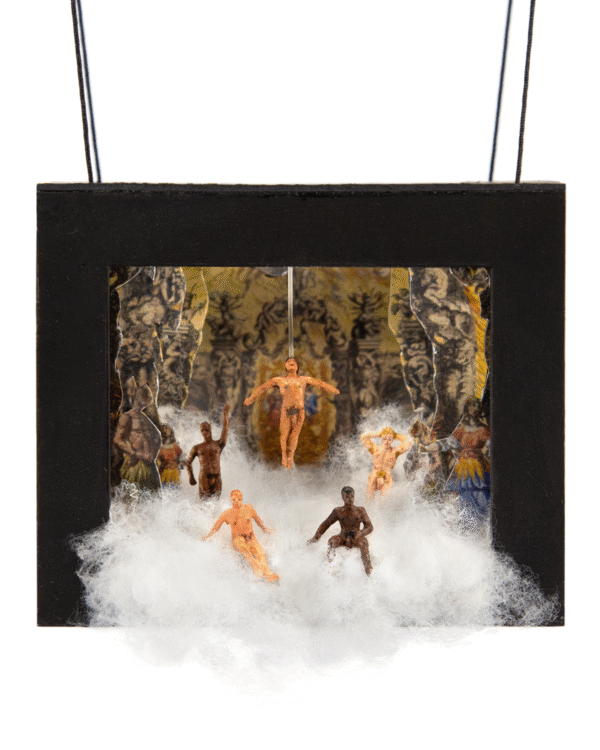 Baroque Theatrical Depiction of Gay Hell Ornament Raffle Ticket<br><br><span>Handmade by Alex McCargar