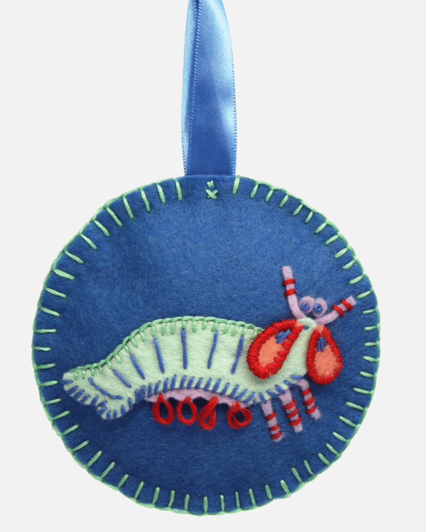 Mantis Shrimp Ornament Raffle Ticket<br><br><span>Handmade by Alison Dubois
