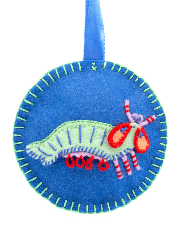 Mantis Shrimp Ornament Raffle Ticket<br><br><span>Handmade by Alison Dubois