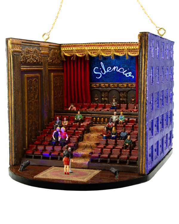 Club Silencio from Mulholland Drive Ornament Raffle Ticket<br><br><span>Handmade by Greg Kozatek