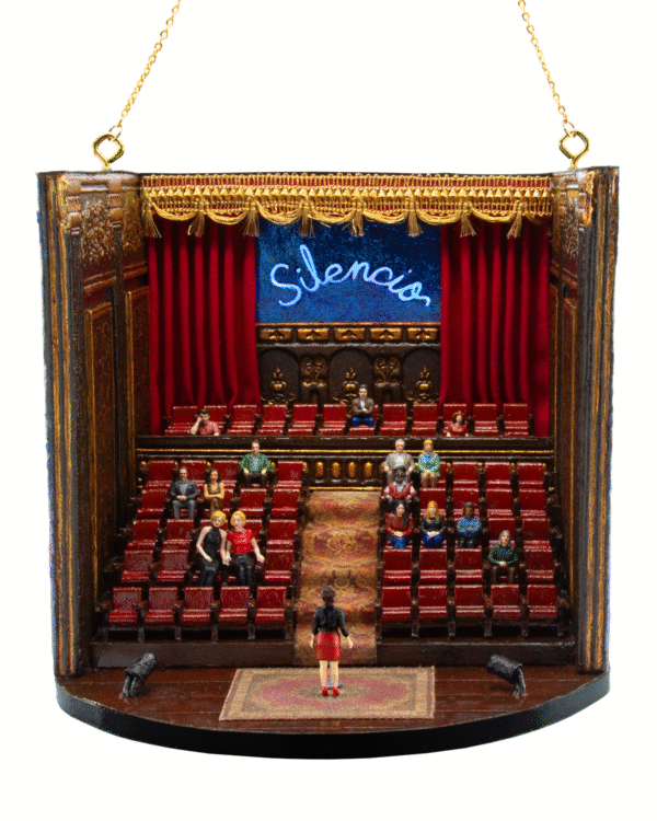 Club Silencio from Mulholland Drive Ornament Raffle Ticket<br><br><span>Handmade by Greg Kozatek