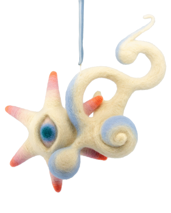 Shooting Star Ornament Raffle Ticket<br><br><span>Handmade by Wenjing Yang