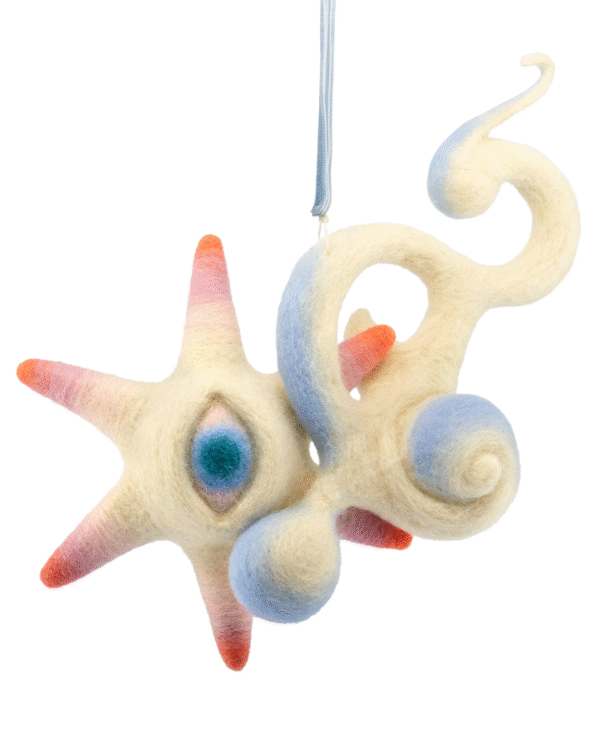 Shooting Star Ornament Raffle Ticket<br><br><span>Handmade by Wenjing Yang