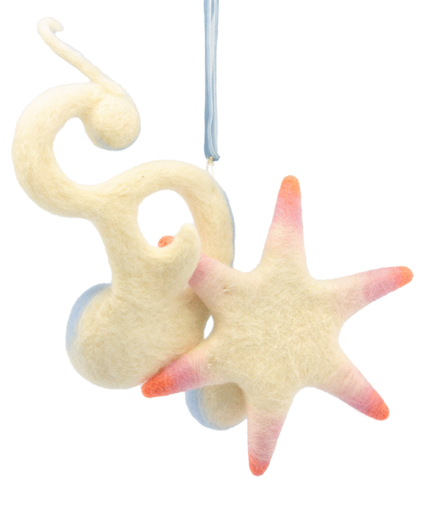 Shooting Star Ornament Raffle Ticket<br><br><span>Handmade by Wenjing Yang