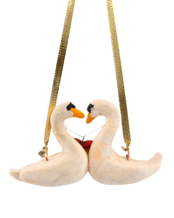 The Boston Lagoon's Lesbian Swan Pair Ornament Raffle Ticket<br><br><span>Handmade by Ash Ariel